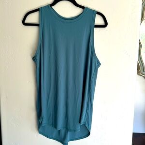 Spanx Go Lightly Green Athletic Tank Top-medium